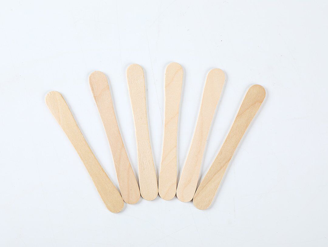 disposable wooden ice cream sticks